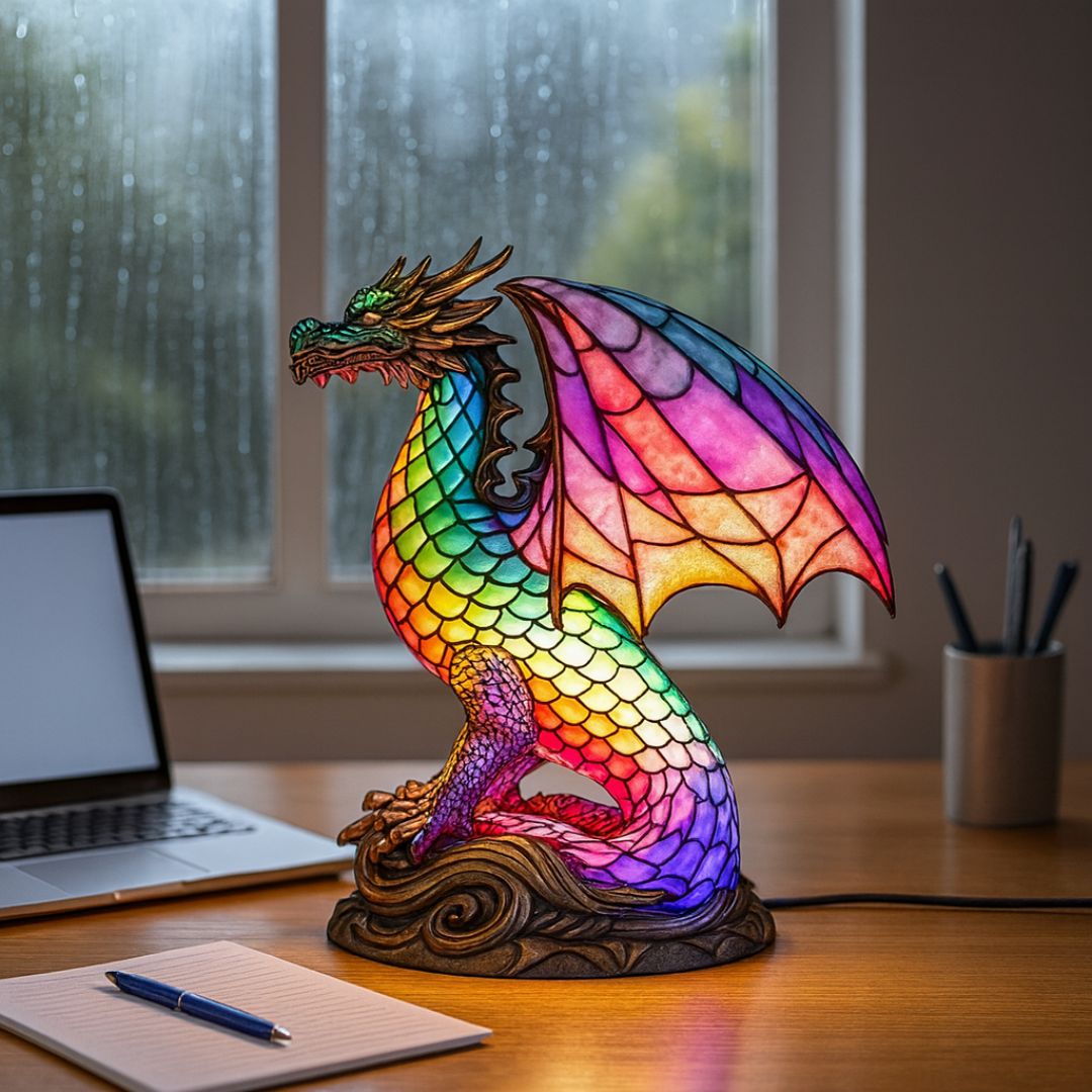 Light Dragon - handmade lamp that makes hearts shine