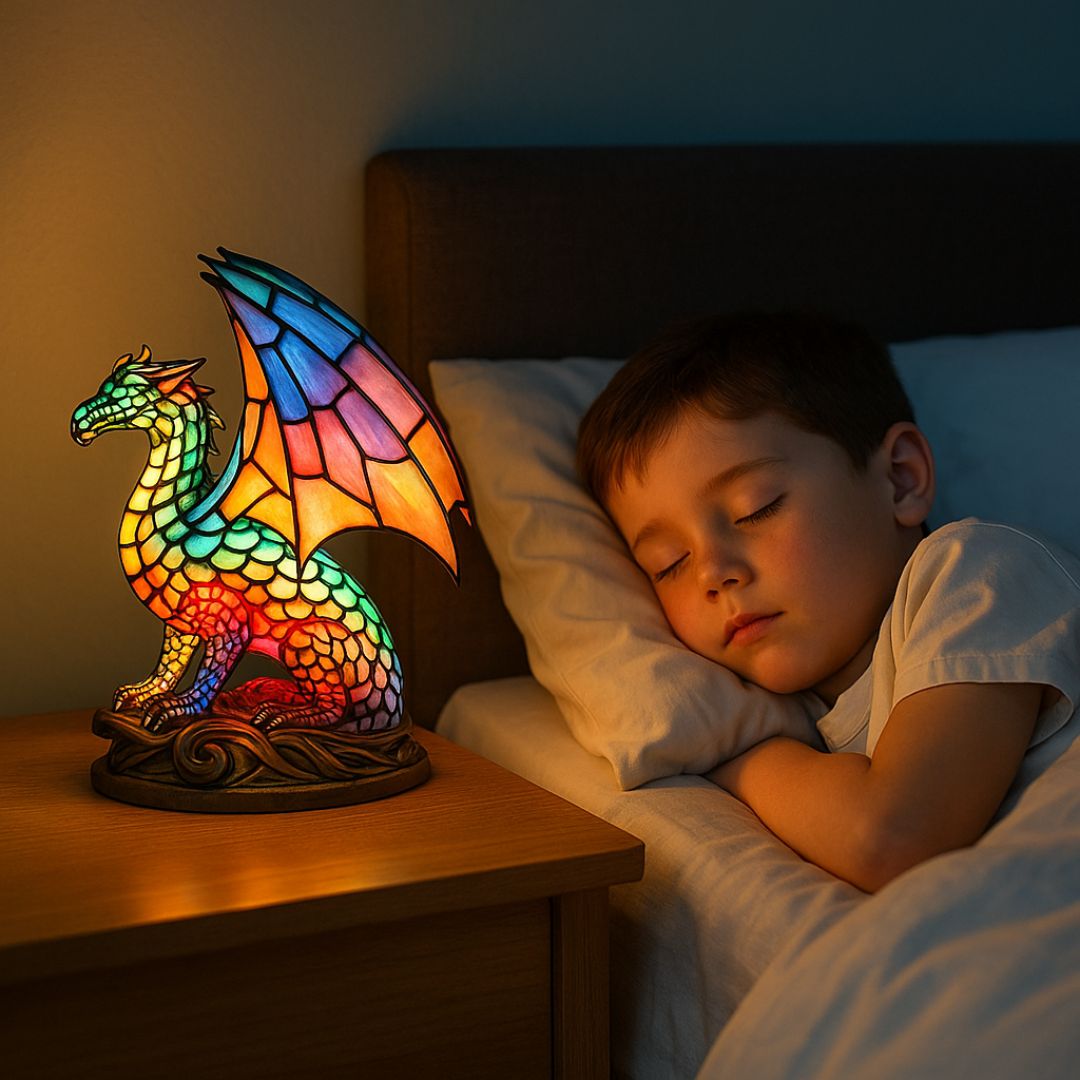 Light Dragon - handmade lamp that makes hearts shine