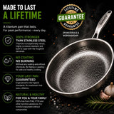 TitanPure Pro — Pure Titanium Skillet PFAS-Free & Coating-Free | 12"