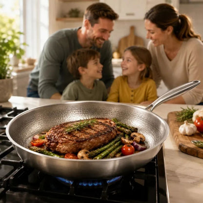 TitanPure Pro – Titanium Skillet Without Nonstick Coating, PFAS- & PTFE-Free | 12 in